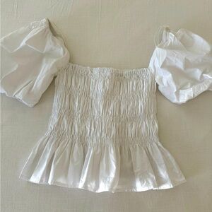 Astr The Label puff sleeve top